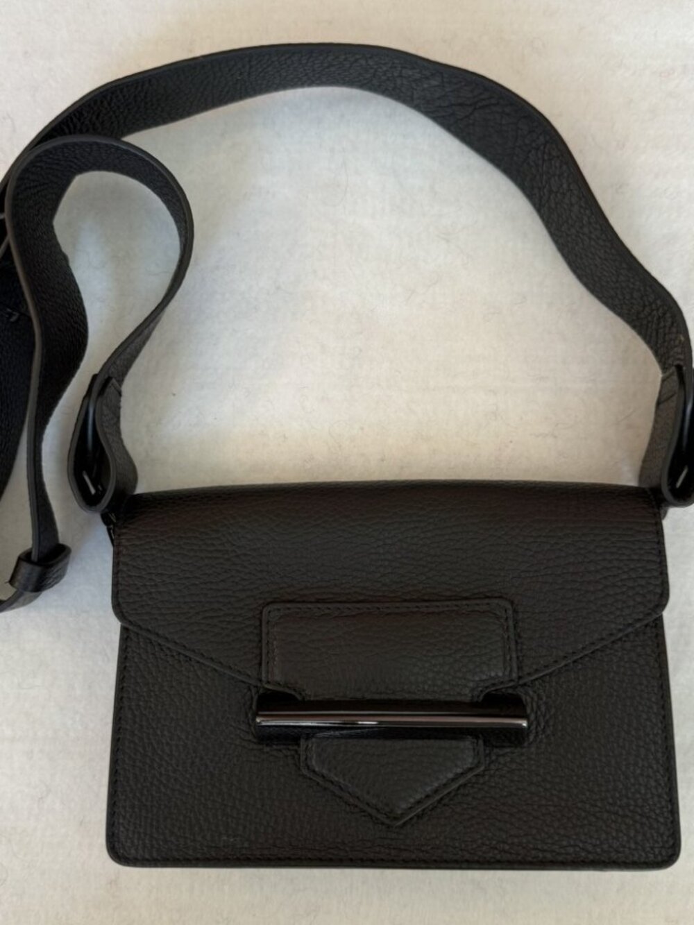 Aquatalia Small Black Dressy Evening Bag, made in Italy